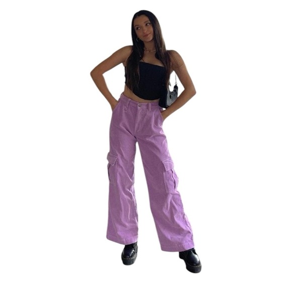 J Galt Highrise Pink Cargo Style Jeans - Picture 14 of 14